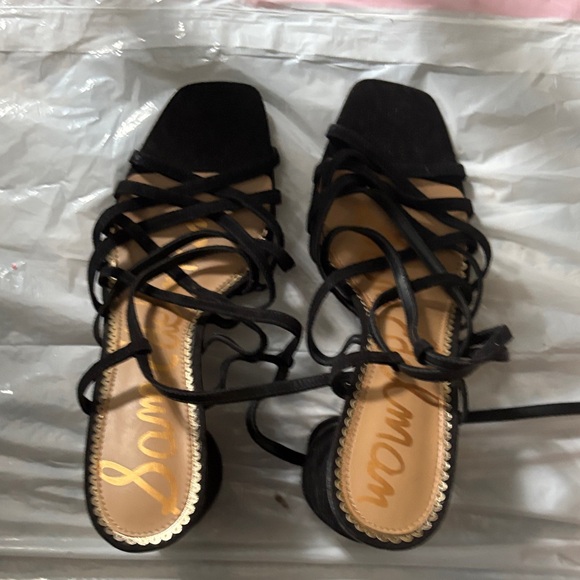 Sam Edelman Black Strappy Sandals - Picture 1 of 4